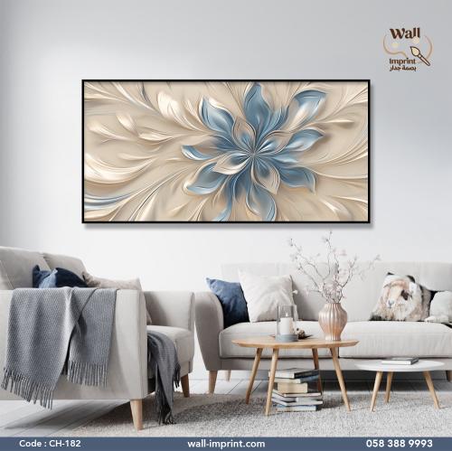 لوحة قماشية ورود بتصميم فخم يناسب الصالات الحديثة