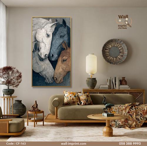 A fabric painting expressing the feelings of love...