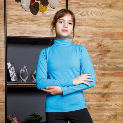 توب كم رقبة عريضة بناتي