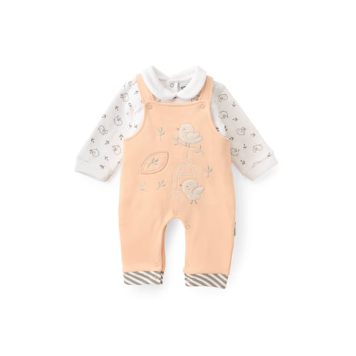 افارول بيبي بناتي ميلتون مطرز عصفورتين احداهما علي...