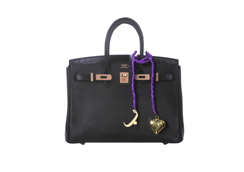 Letter (B) pendant - purple