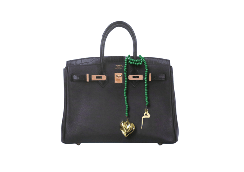 Letter (M) pendant - Green