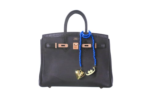 Letter T pendant - Blue