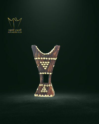 مبخرة حائلية صناعة يدوية - قمور ذهبي مثلثات - -