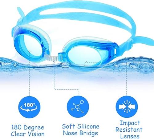 Swimming goggles from Gears for children and adults | Waterproof | 180-degree underwater view