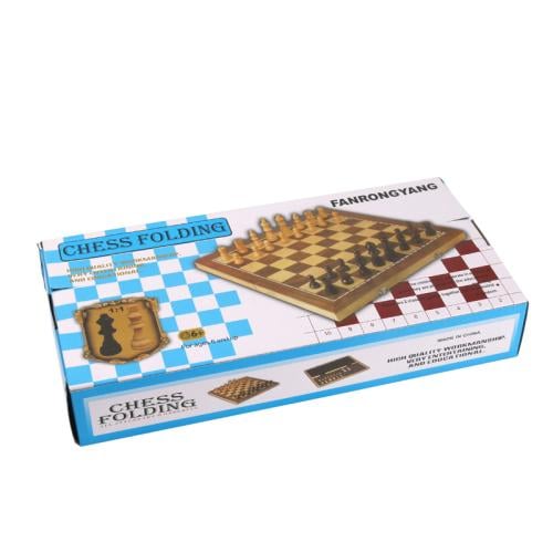 High-quality wooden chess game wholesale, portable travel chessboard for children and adults