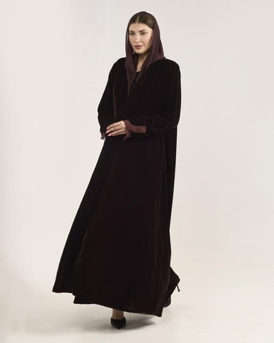 مخمل بني بشك بني - Aw 014