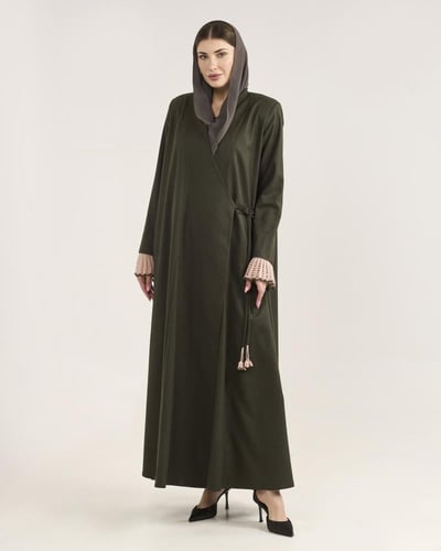 صوف زيتي و كروشية بينك فاتح - Aw 024