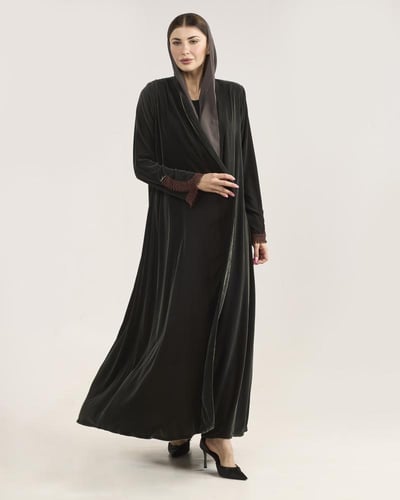 مخمل زيتي بشك بني - Aw 017