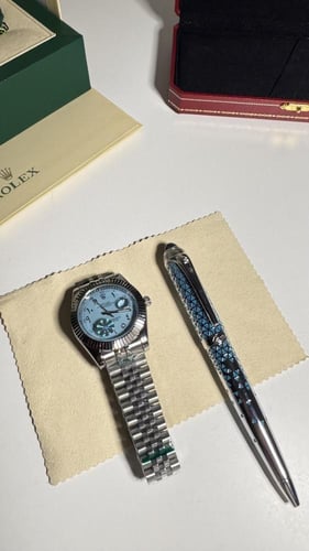 طقم ساعة رولكس وقلم كارتير