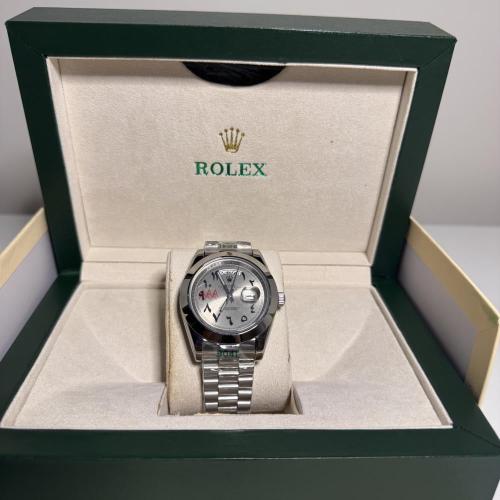 رولكس ارقام عربية رمادي