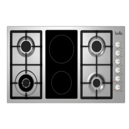 سطح طهي بيلا 90 سيراميك 4 غاز + 2 كهرباء – B90GVR4...