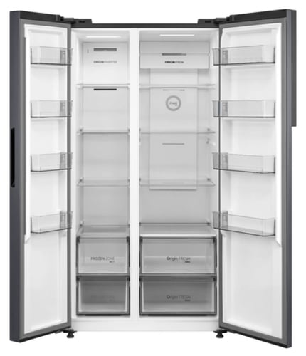 ثلاجة توشيبا دولاب، 20 قدم، فضي - GR-RS780WI-PMU(4...