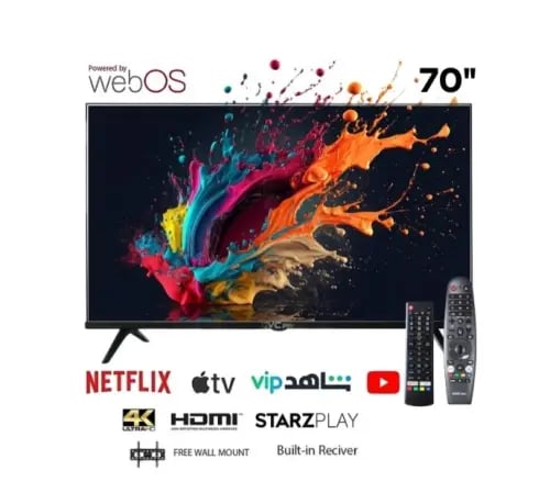شاشة سيرين 70 بوصة ويبس LED – 4K UHD