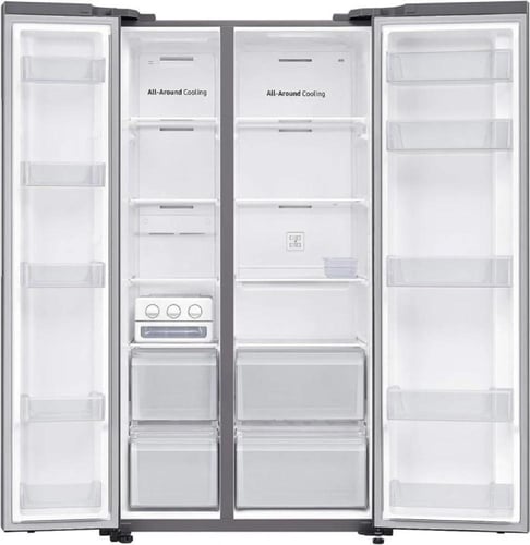 ثلاجة سامسونج دولابي 22.9 قدم ستيل – RS62R5001M9