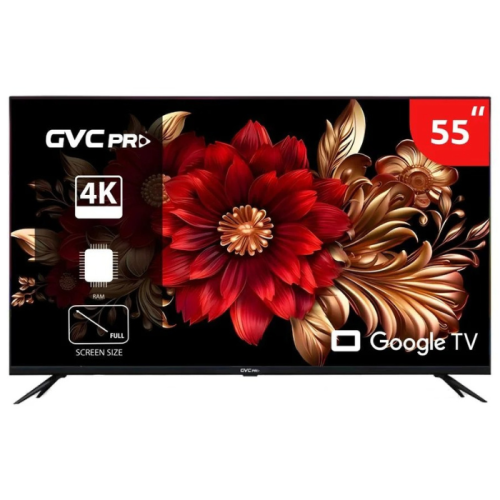 شاشة جي في سي 55 بوصة QLED 4K أندرويد Google TV –...