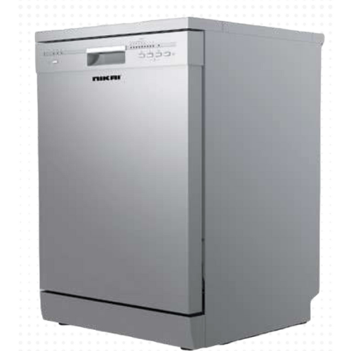 غسالة صحون نيكاي فضي – NDW3112PS