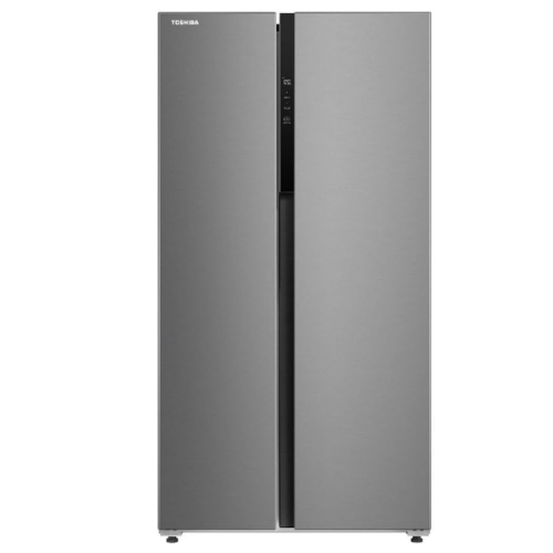 ثلاجة توشيبا دولاب، 20 قدم، فضي - GR-RS780WI-PMU(4...