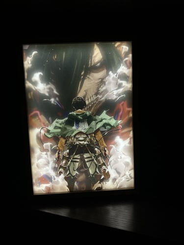 اضاءة ليفاي وعملاق ايرين