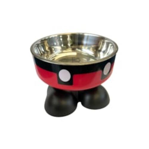 صحن اكل استليس مرتفع