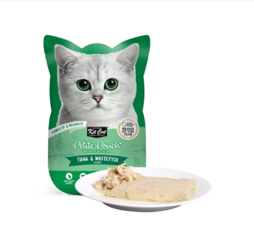 اكل قطط كت كات بيتيت باوتش بالتونة والدجاج في الجي...