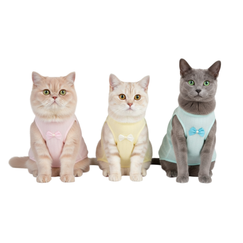 ملابس قطط والبوبي مقاسات والوان مختلفه