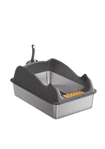 لتر بوكس لفضلات للقطط مع مجرف بلاستيك مفتوح