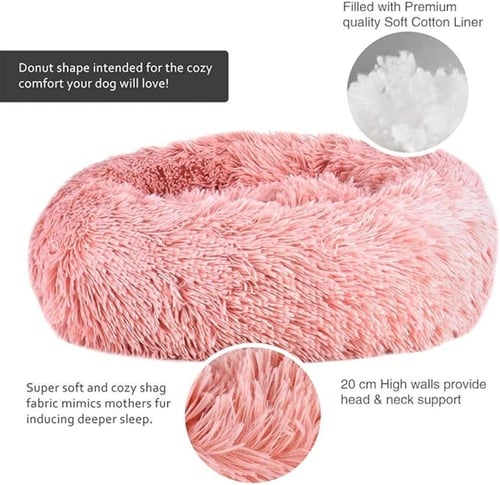 فرشه فرو دائريه للقطط والكلاب وسط 80سم الوان مختلف...