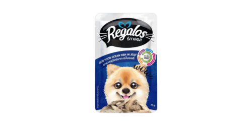 ريقالوس طعام كلاب بسمك المحيط في الجيلي 75جم