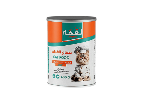 لقمه طعام رطب قطع للقطط البالغة بالدجاج والديك الر...