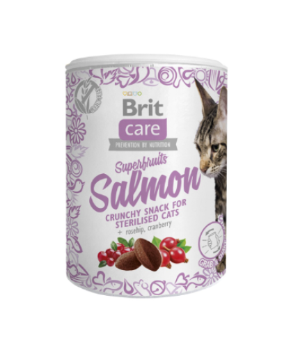بريت كير سناك للقطط سوبرفروت بسمك السالمون