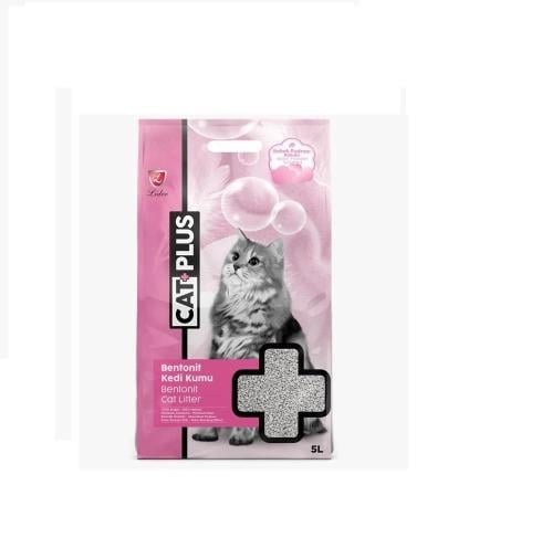 رمل للقطط كات بلس برائحة البيبي بودر 5 لتر