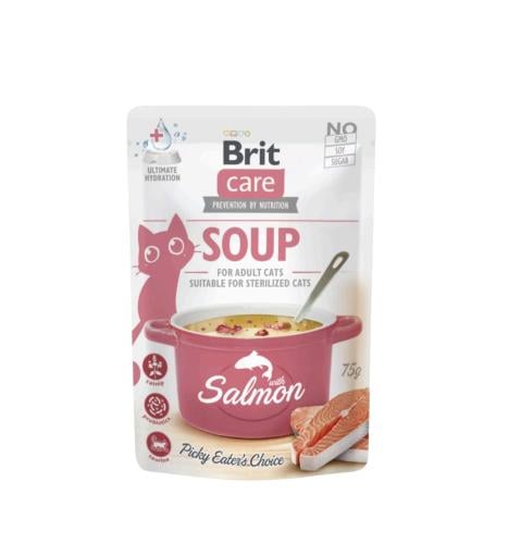 شوربه قطط بريت بالسالمون 75 جرام