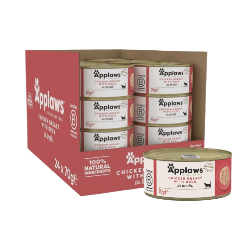 كرتون معلبات ابلاوز بالدجاج مع البط 24×70 جم