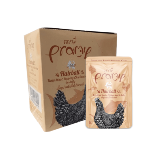 كارتون برامي تونة دجاج للكرات الشعر 12 ظرف