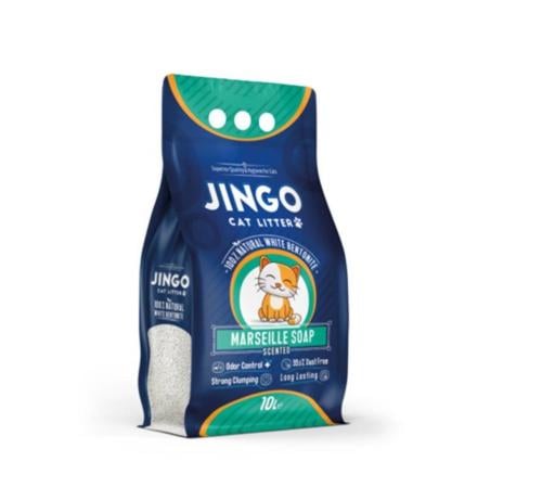 رمل قطط جينغو برائحة الصابون مارسيليا 10لتر