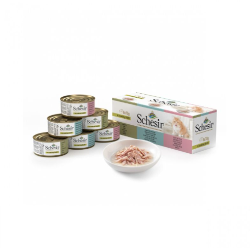معلبات شيزر للقطط بالتونا متعدد النكهات 6×70جم