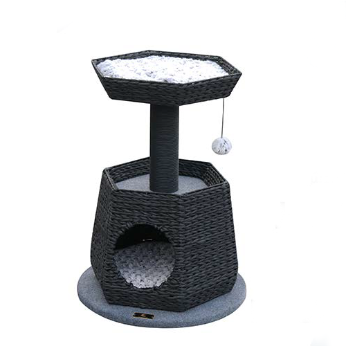 فيلاين قو كوخ قطط مع خداشة قطط بقاعدة دائريه