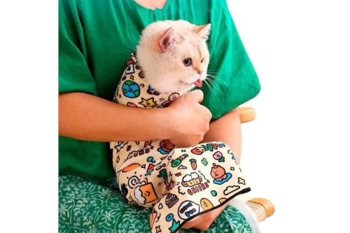 سجادة لفّ متعددة الوظائف للعناية بالقطط، مضادة لله...