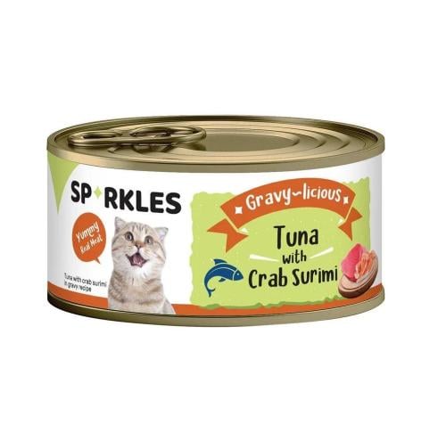 كرتون اكل قطط رطب بالتونة و السلطعون سباركليز 24×8...