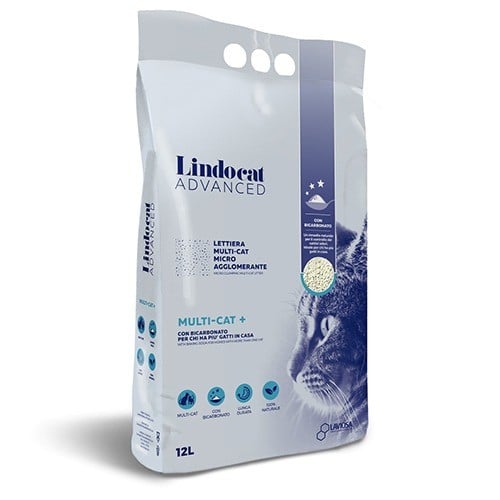 رمل للقطط ليندو كات ادفانس ملتي كات 12 لتر
