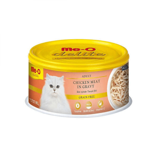 مياو ديلايت طعام رطب للقطط البالغة بالدجاج مع المر...