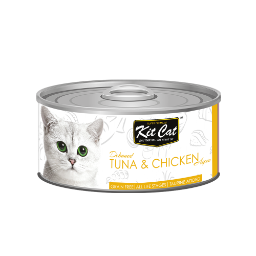 كت كات تونا منزوع العظم مع الدجاج 80ج
