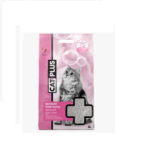 رمل للقطط كات بلس برائحة البيبي بودر 10 لتر