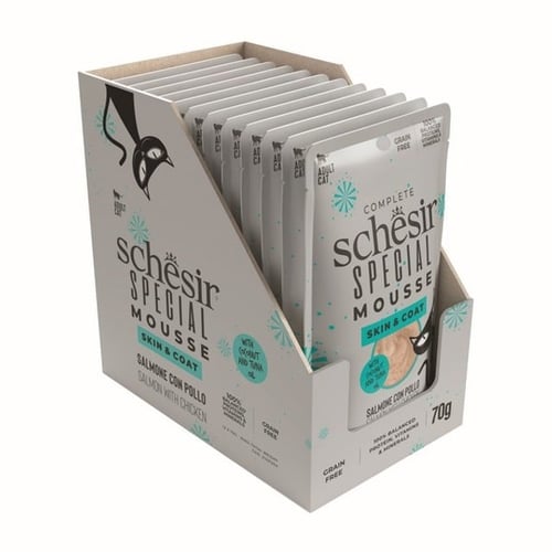 شيزر سبيشيل موس للقطط بالسلمون والدجاج للعناية بال...