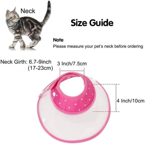 طوق عمليات للقطط والكلاب الصغيرة والارانب (الوان م...