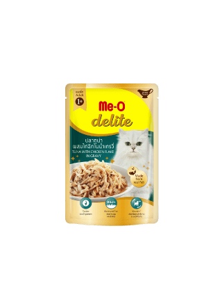 ظرف ميو ديليت للقطط MeO Delite بالتونة مع دجاج بال...