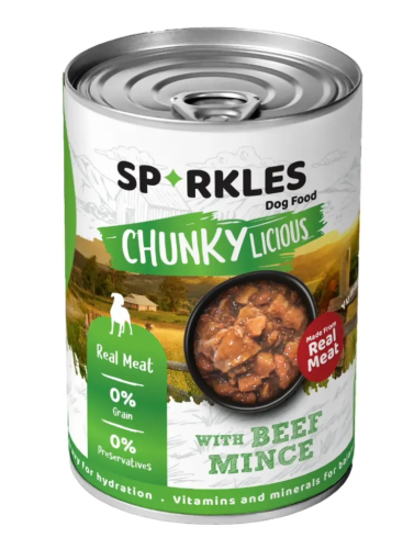 سباركليز اكل كلاب رطب باللحم البقري المفروم 400 جم