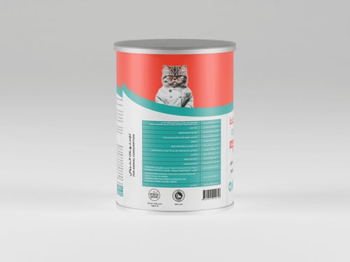 لقمه طعام رطب للقطط البالغة بقطع الدجاج والبط في ا...