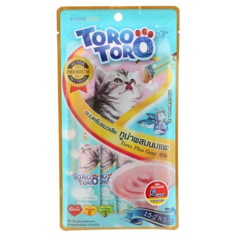 مكافأة تورو كريمي للقطط بالتونا و الماكولات البحري...